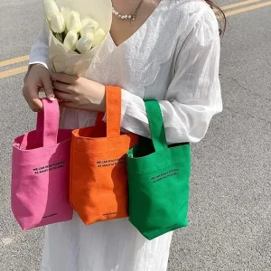Casual Handbags Canvas Shoulder Crossbody Bags Large Capacity Shopper Bag Letters Shoulder Crossbody Bags Purse